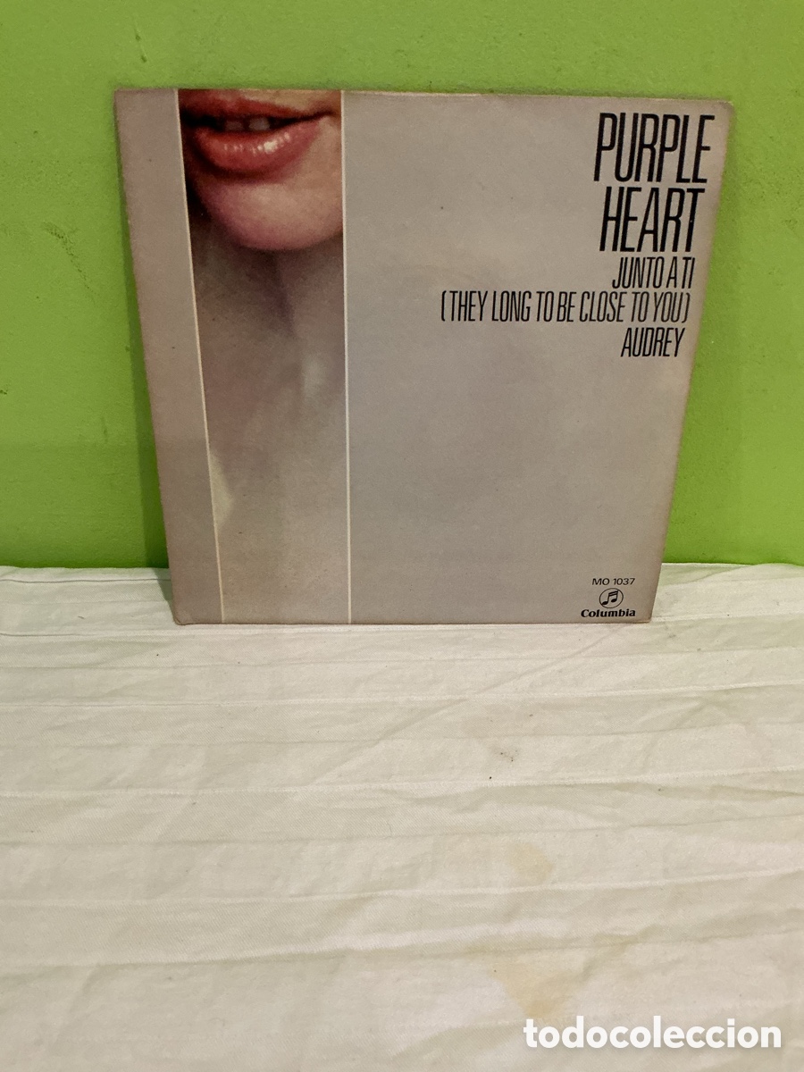 Discos de vinilo: PURPLE HEART &ndash; JUNTO A TI / AUDREY &ndash; SINGLE VINILO 1970