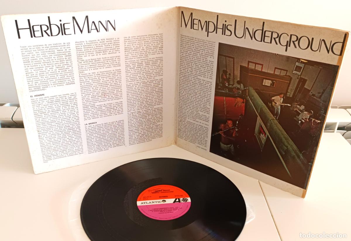Discos de vinilo: HERBIE MANN - MEMPHIS UNDERGROUND ATLANTIC - 1969 - Foto 2