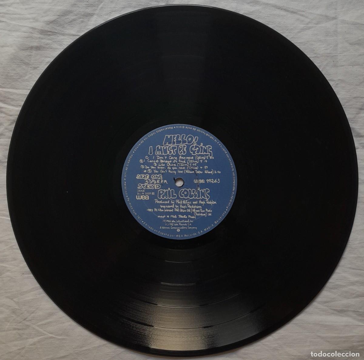 Discos de vinilo: PHIL COLLINS. Hello, I must be going! WEA 1982 - Foto 6