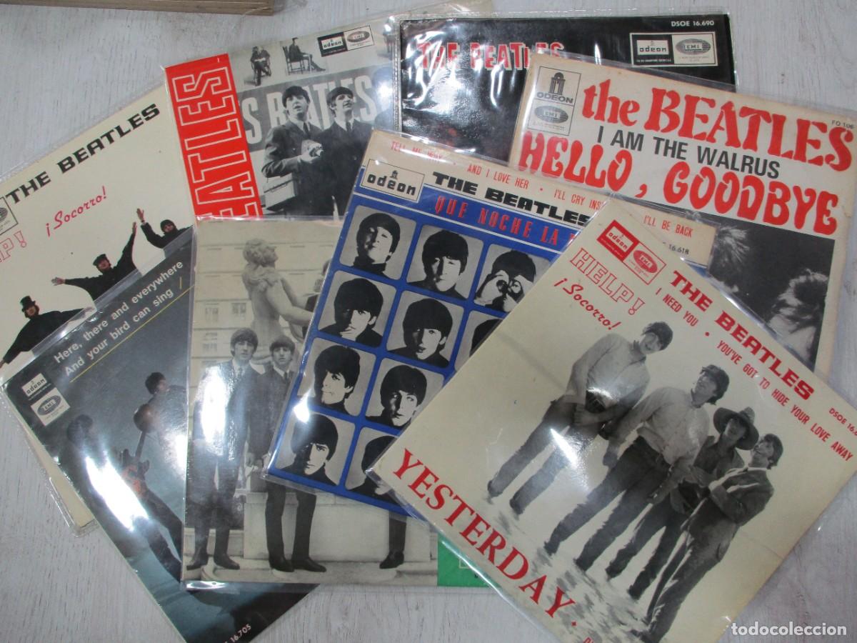 Vinyl records: COLECCION SINGLES THE BEATLES - LOTE DE 9 EPS - HELP - YESTERDAY - GIRL - QUE NOCHE... HELLO GOODBYE
