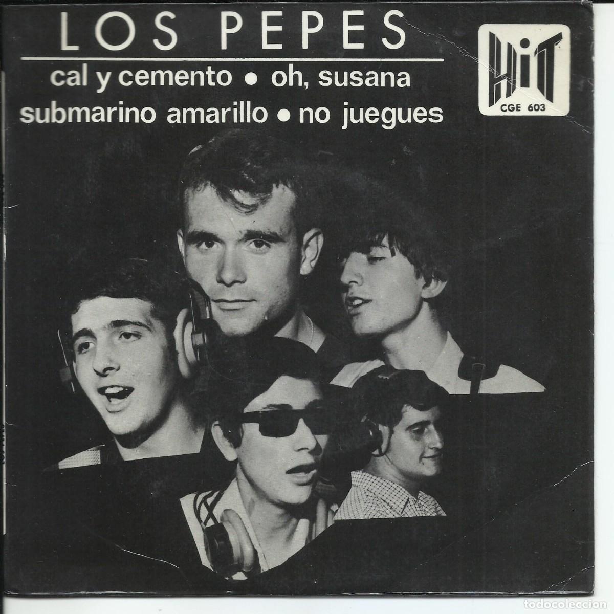 Vinyl records: Los Pepes .- Cal Y Cemento EP Hit CGE 603 ESPA&Ntilde;A 1966
