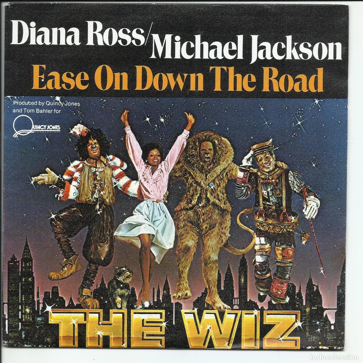 Discos de vinilo: Michael Jackson - Ease On Down The Road (7&rdquo;, Single, Promo, RE) SINGLE MCA ESPA&Ntilde;A 1984