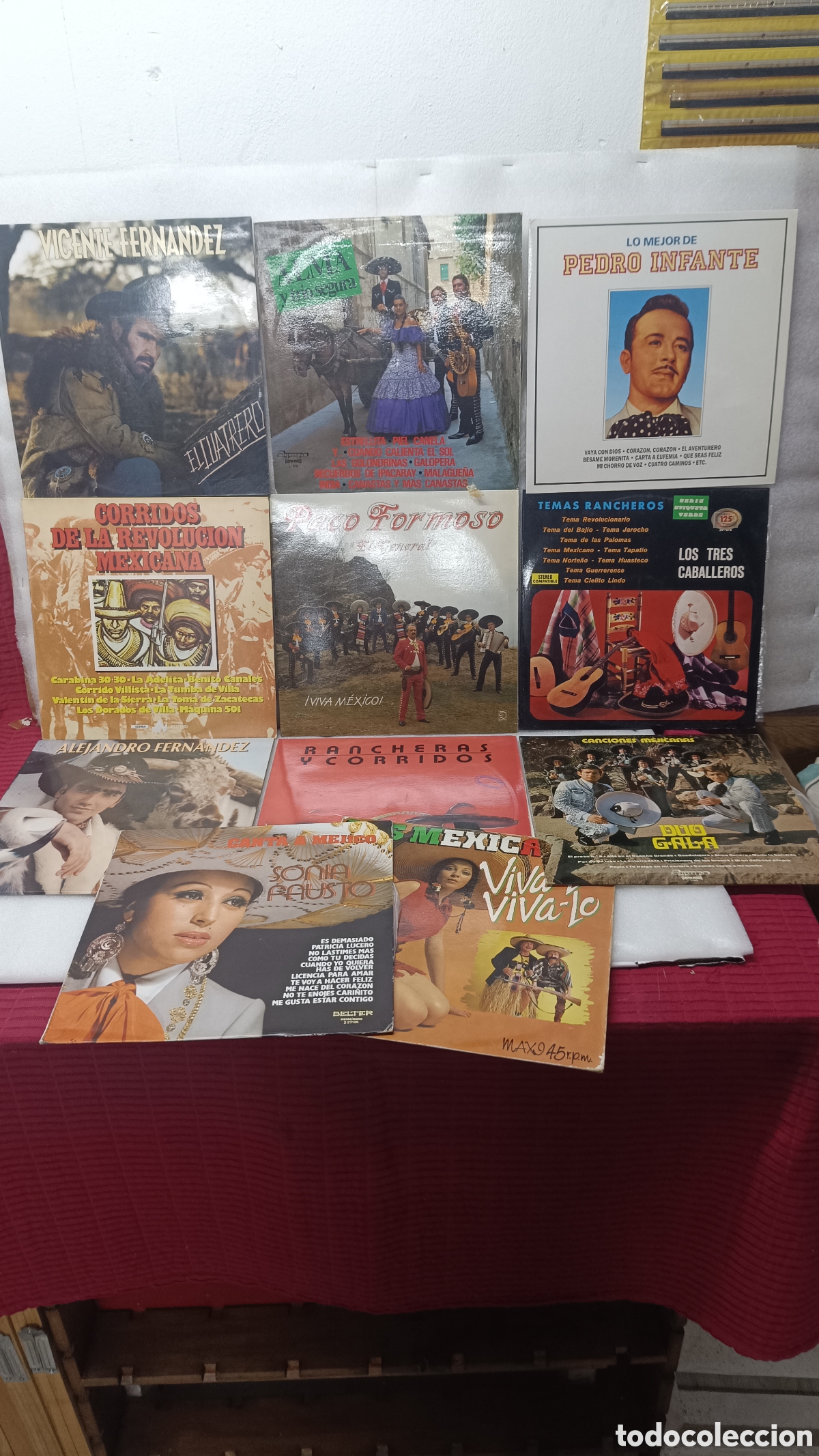Discos de vinilo: LOTE DE 11 DISCOS DE MUSICA DE M&Eacute;XICO.VRR FOTOS RANCHERAS ,CORRIDOS,