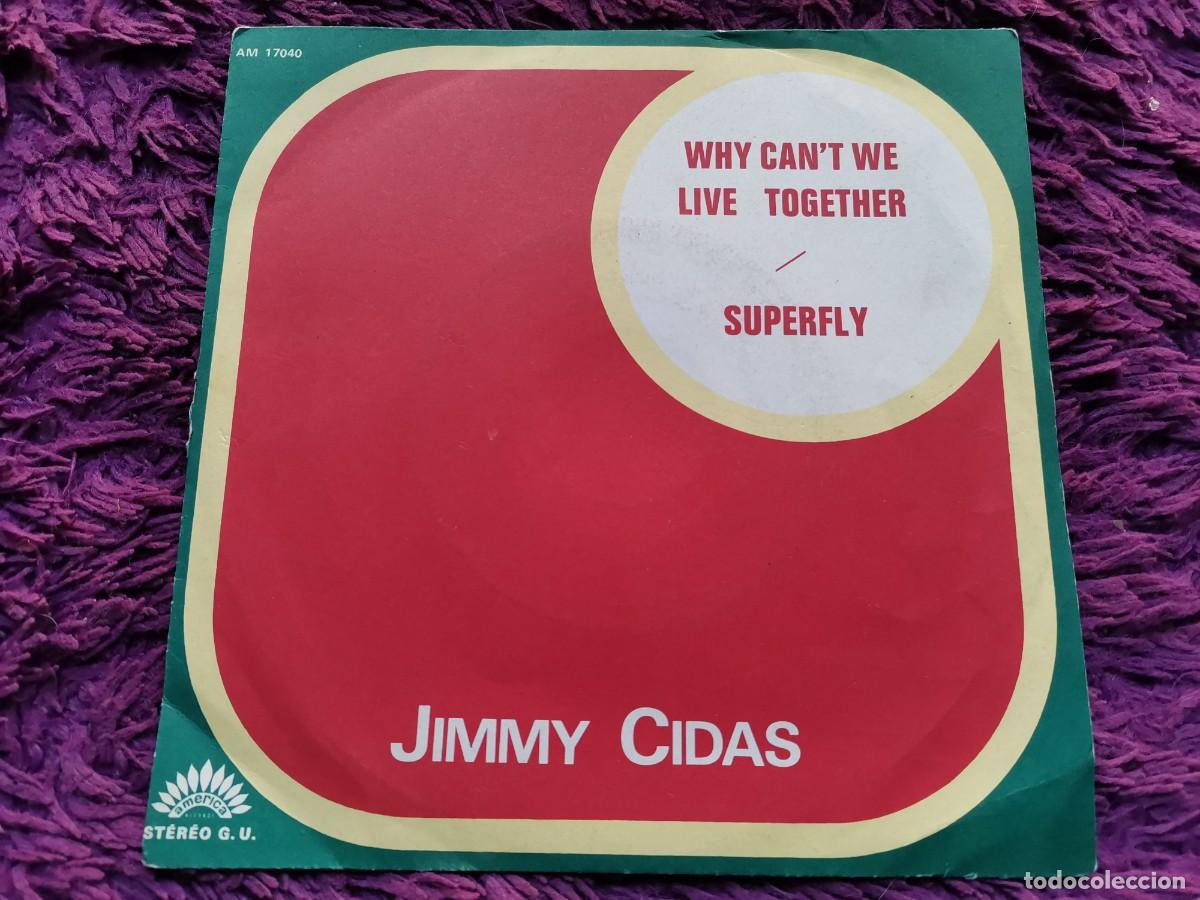 Discos de vinilo: Jimmy Cidas &ndash; Why Can't We Live Together Vinilo 7&rdquo; Single France AM 17040