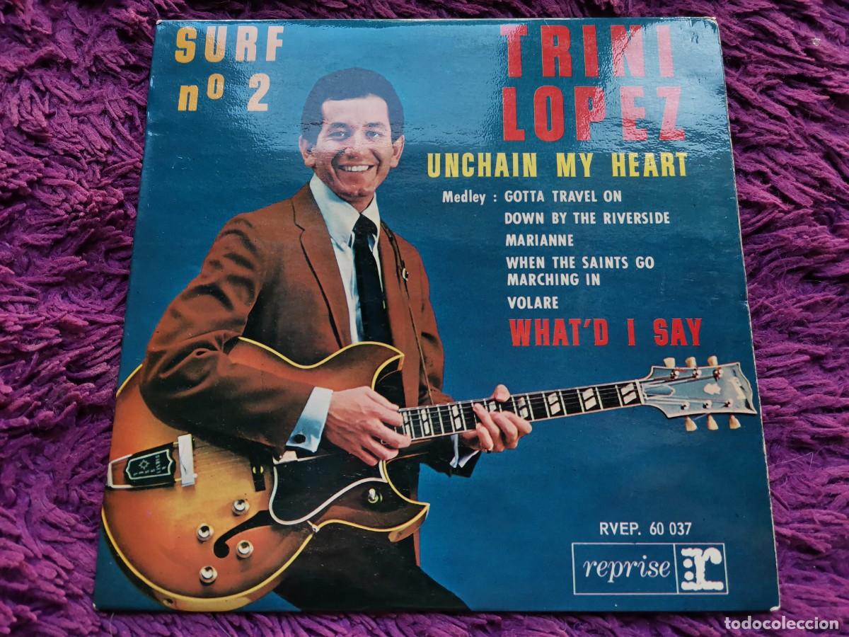 Discos de vinilo: Trini Lopez &ndash; Surf n&deg;2 Vinilo 7&rdquo; EP 1963 France RVEP. 60 037