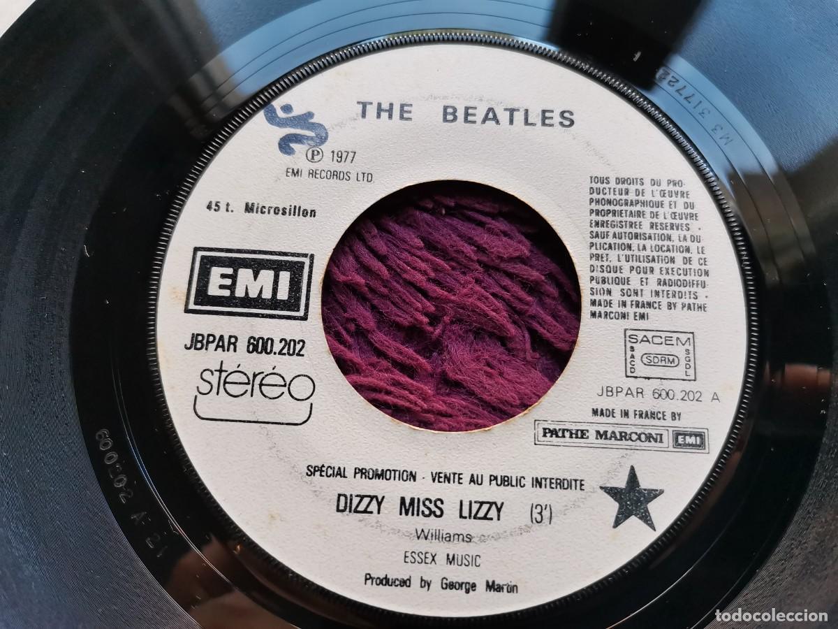 Discos de vinilo: The Beatles &ndash; Dizzy Miss Lizzy Vinilo 7&rdquo; Single 1977 France JBPAR 600.202 PROMO