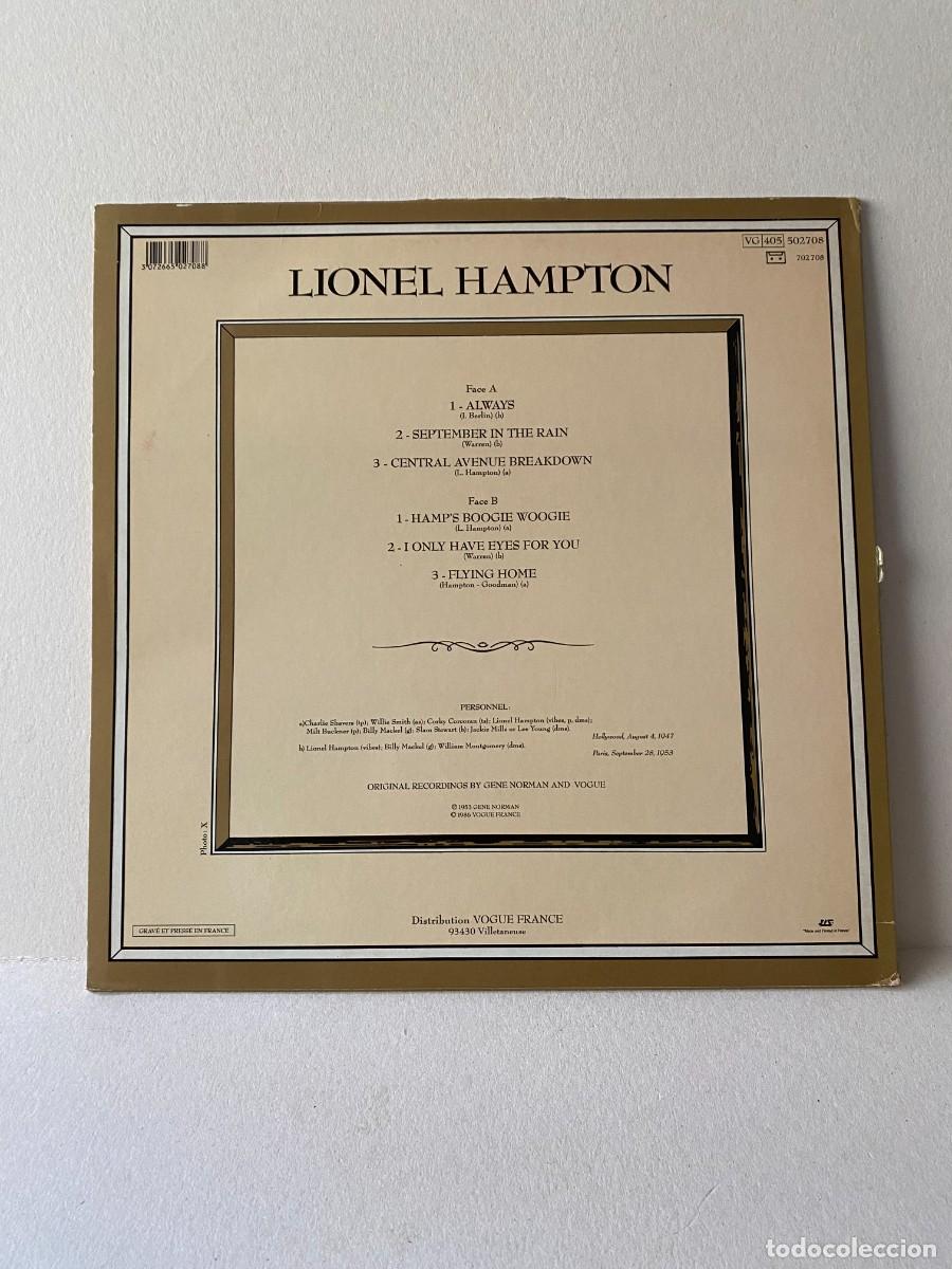 Discos de vinilo: Lionel Hampton - Lionel Hampton (LP) - Foto 2