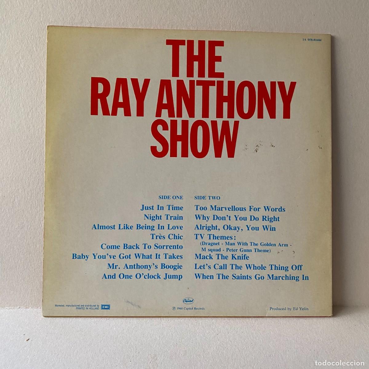 Discos de vinilo: Ray Anthony - The Ray Anthony Show (LP) - Foto 2