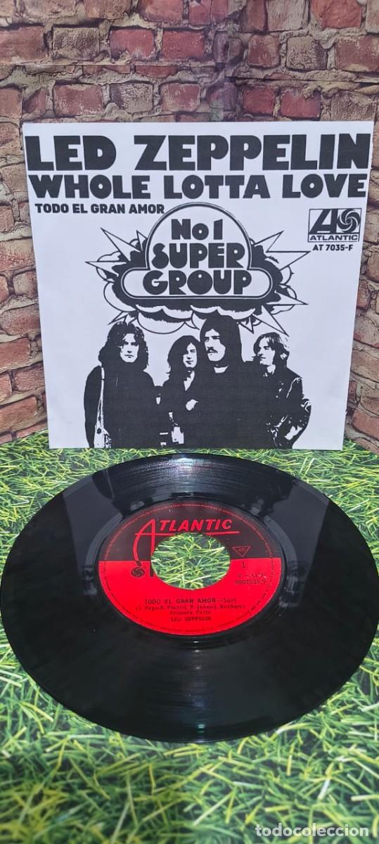 Discos de vinilo: Led Zeppelin &rdquo;Whola Lotta Love&rdquo; single edicion peruana