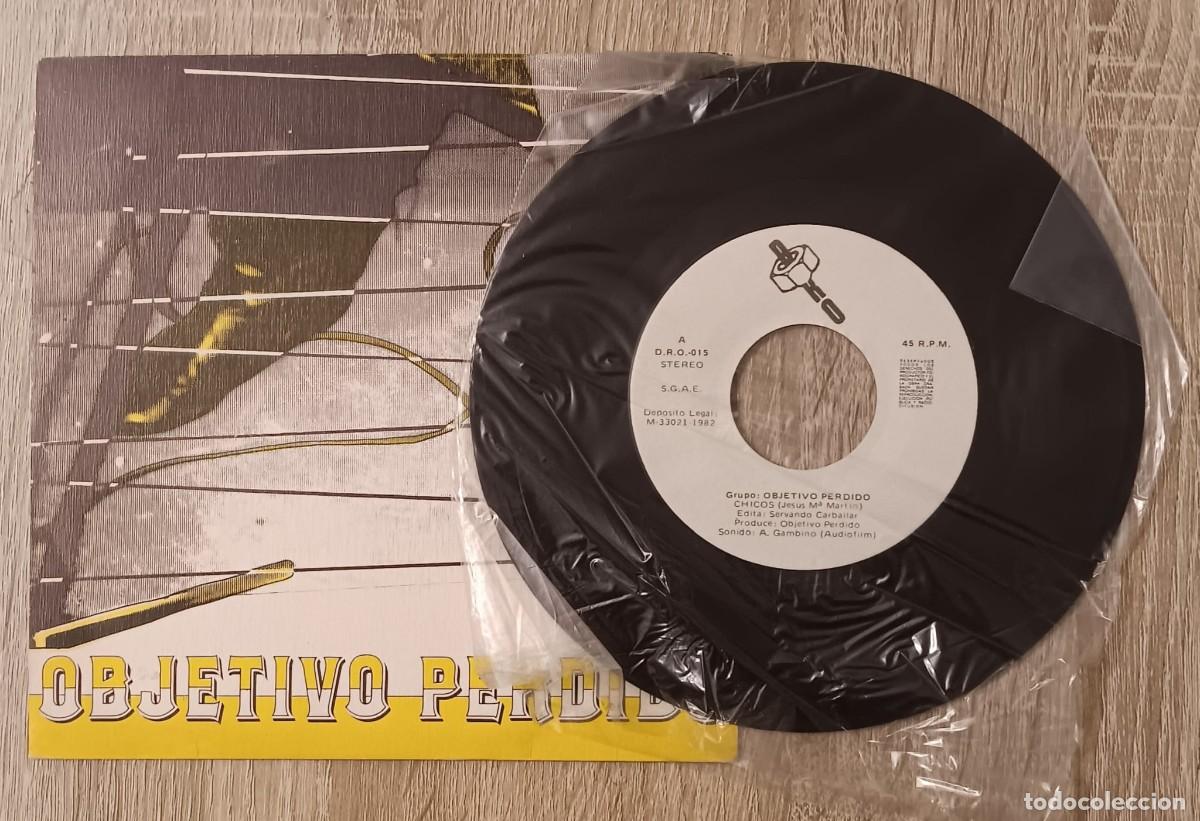Vinyl records: DISCO DE VINILO LP SINGLE OBJETIVO PERDIDO SOLO CHICOS MOVIDA MADRILE&Ntilde;A DRO 1982