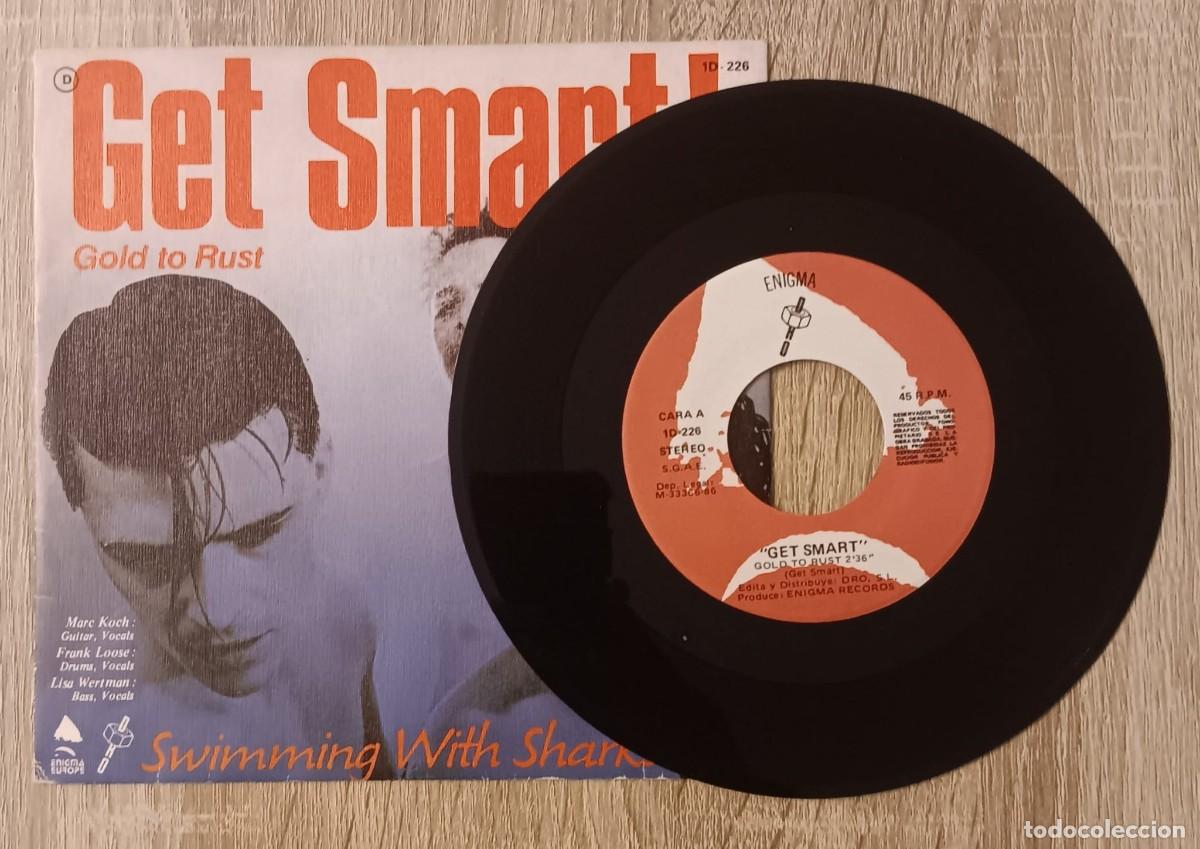 Vinyl records: DISCO DE VINILO LP SINGLE GET SMART GOLD TO RUST ENIGMA 1986