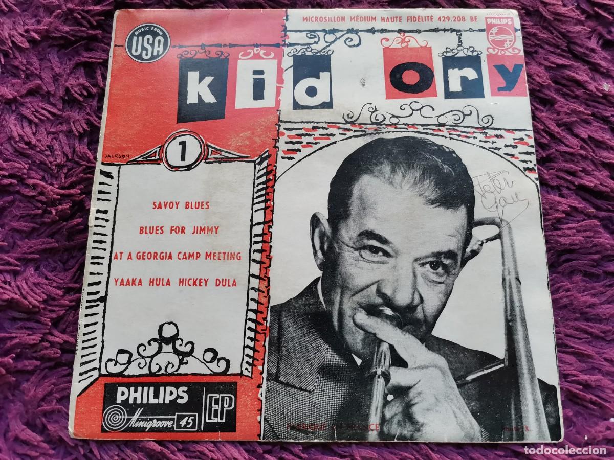 Vinyl records: Kid Ory &ndash; 1 - Savoy Blues Vinilo 7&rdquo; EP 1956 France 429.208 BE