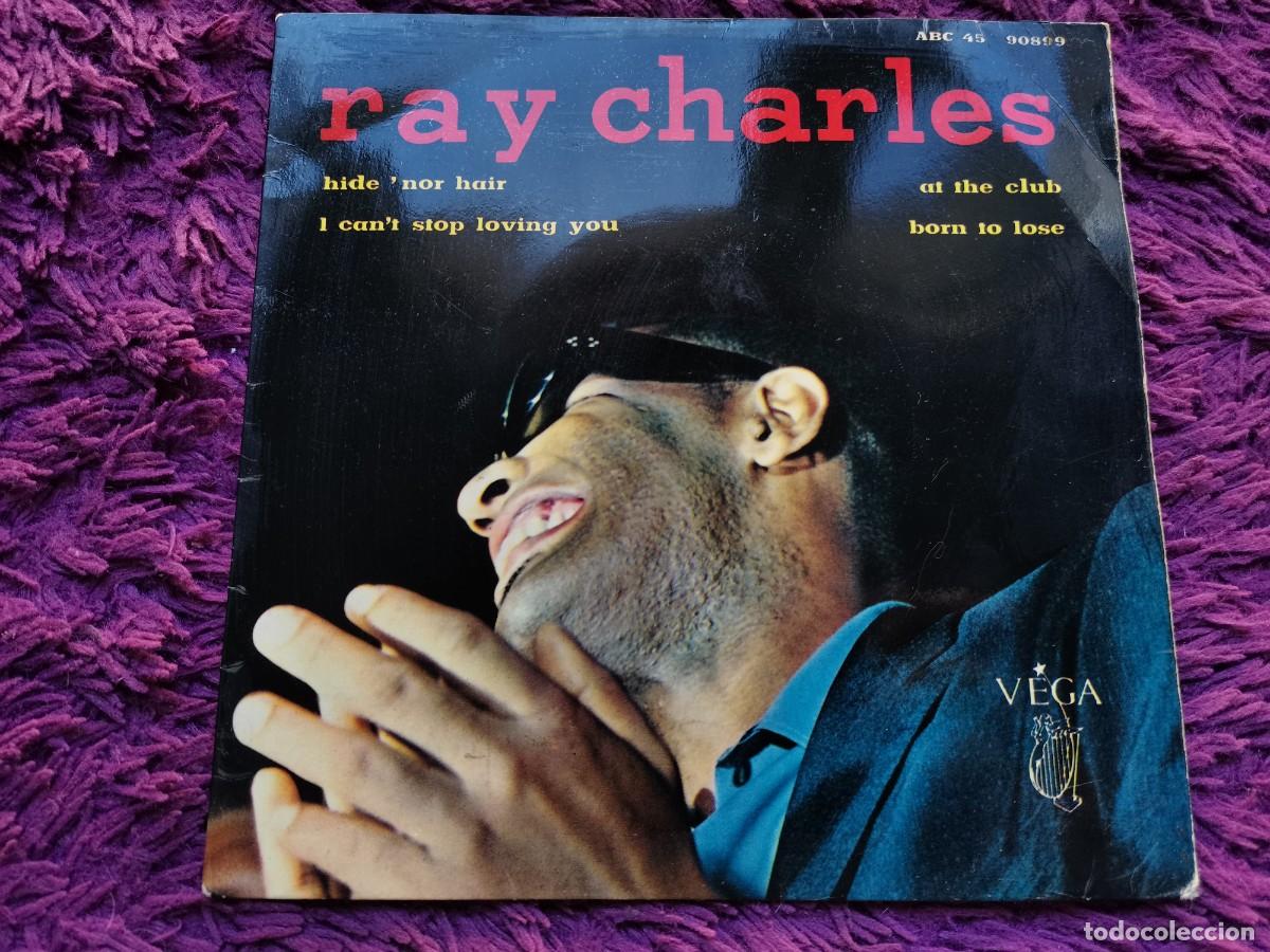Dischi in vinile: Ray Charles &ndash; Hide 'Nor Hair Vinilo 7&rdquo; EP 1962 France ABC 45 90899
