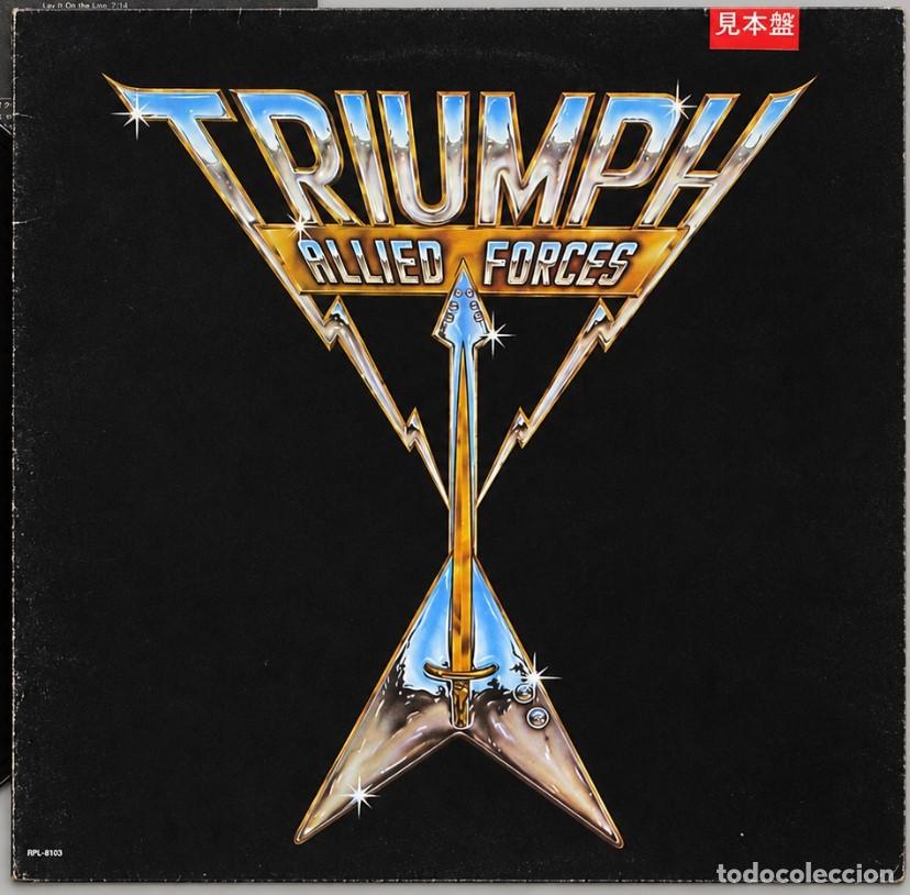 Disques de vinyle: Triumph &ndash; Allied Forces | 1981 Japanese Promo LP | Special Record Company Promotional Brochure