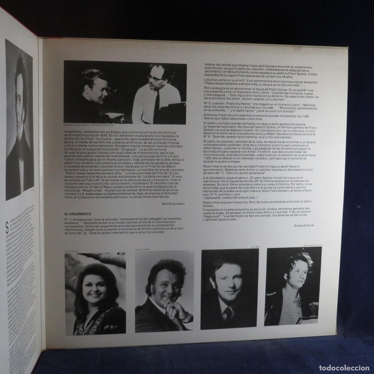 Discos de vinilo: FRANZ SCHUBERT &ndash; LOS HERMANOS GEMELOS - LP - Foto 3