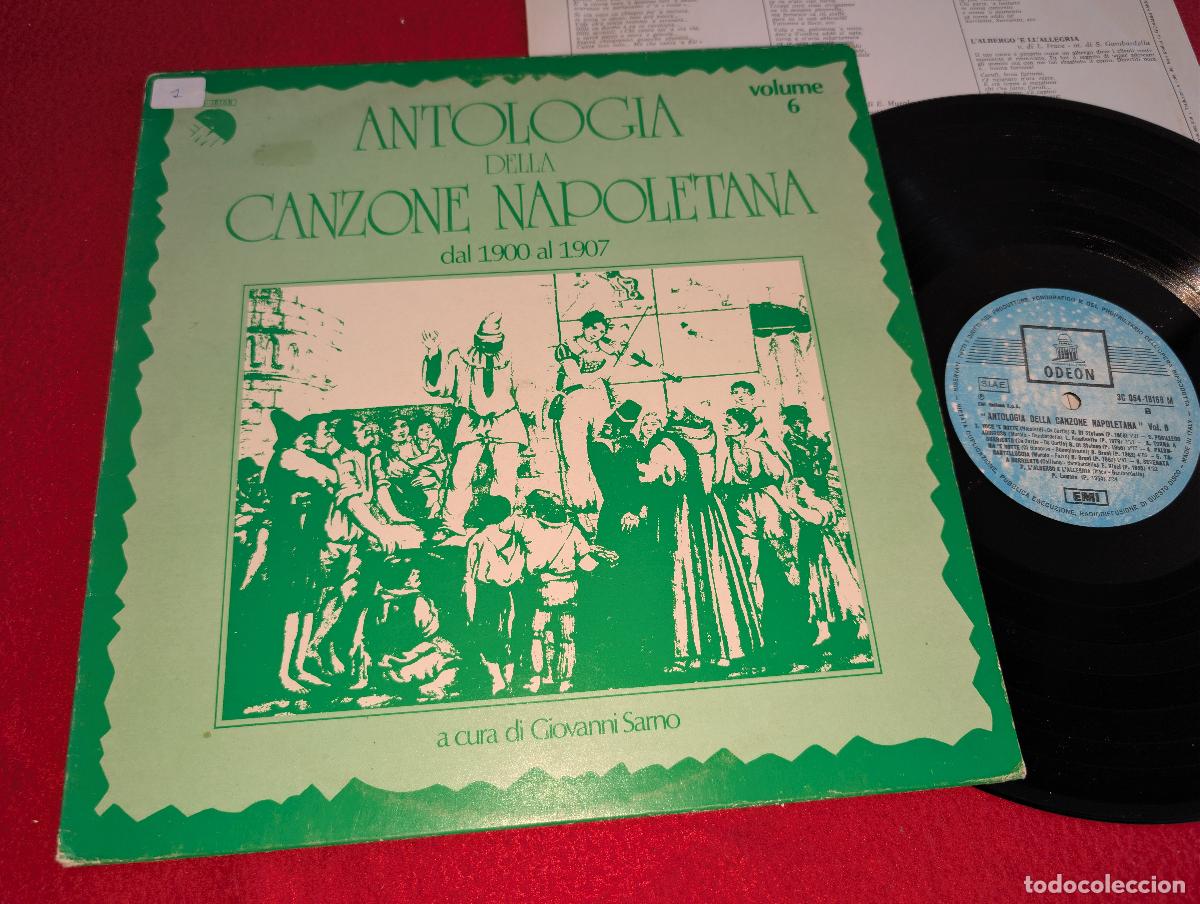 Discos de vinilo: ANTOLOGIA CANZONE NAPOLETANA vol.6 1900-1907 GIOVANNI SARNO LP EMI ODEON ITALIA ITALY
