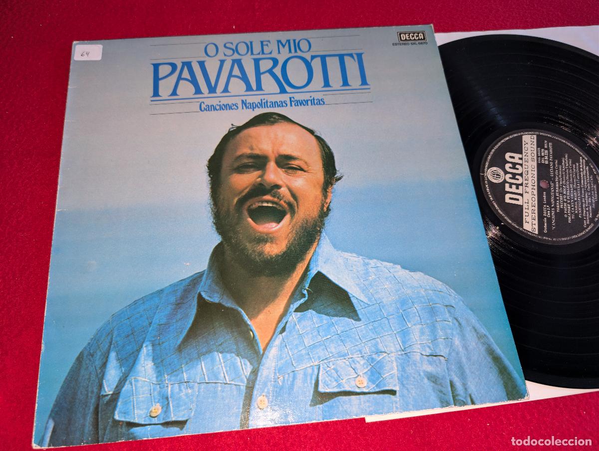 Discos de vinilo: ORQ. BOLOGNA & PAVAROTTI dir Guadagno O SOLE MIO Canciones Napolitanas favoritas LP 1981 SPAIN ESPA&Ntilde;