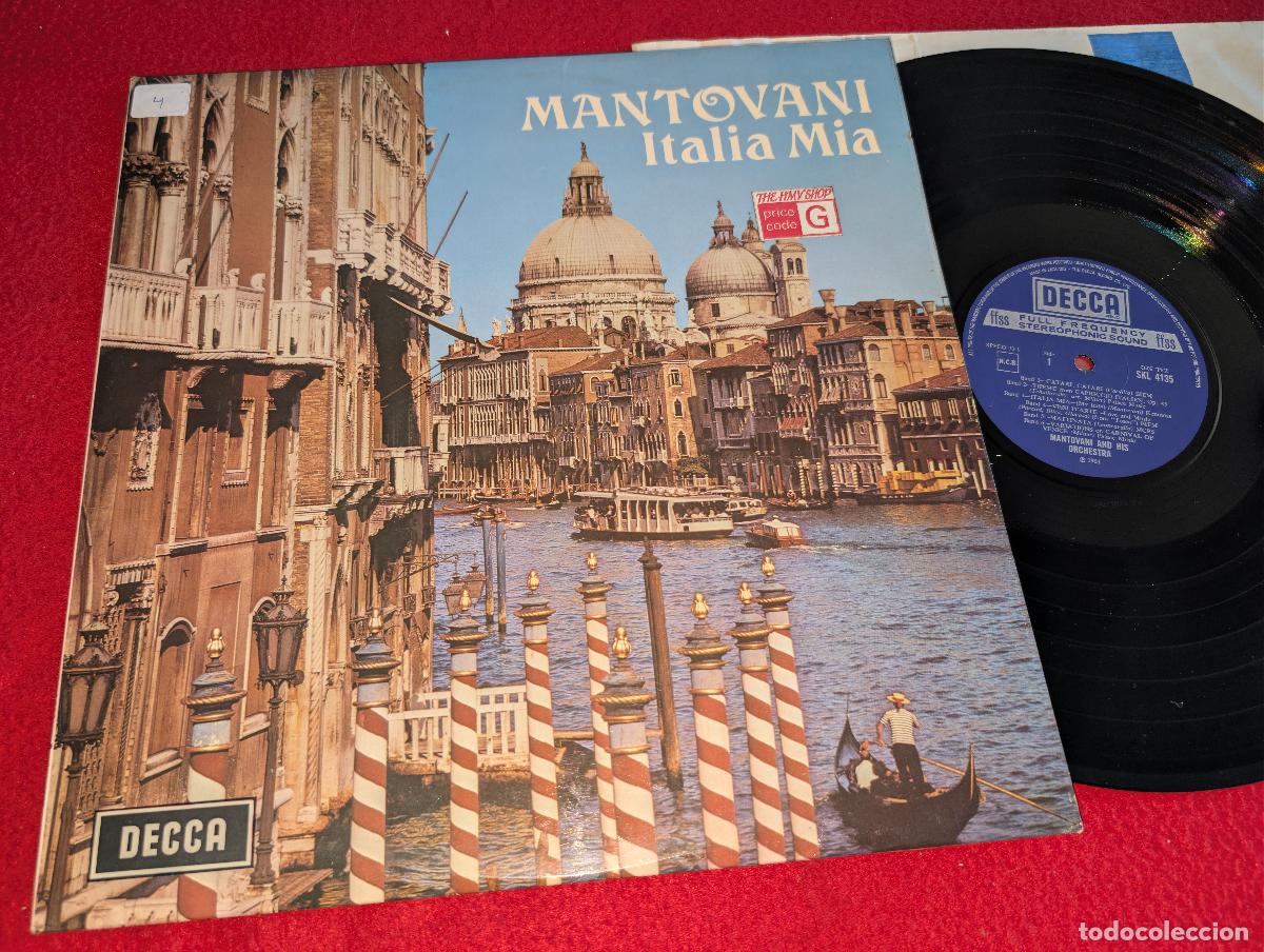 Discos de vinilo: MANTOVANI AND HIS ORCHESTRA Italia mia LP 1961 Decca ENGLAND UK