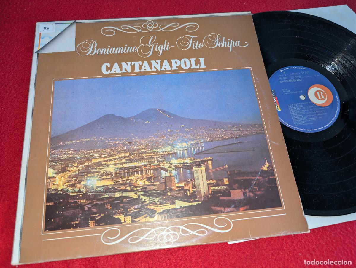 Discos de vinilo: BENIAMINO GIGLI & TITO SCHIPA Cantanapoli NAPOLES LP 1982 ITALY ITALIA