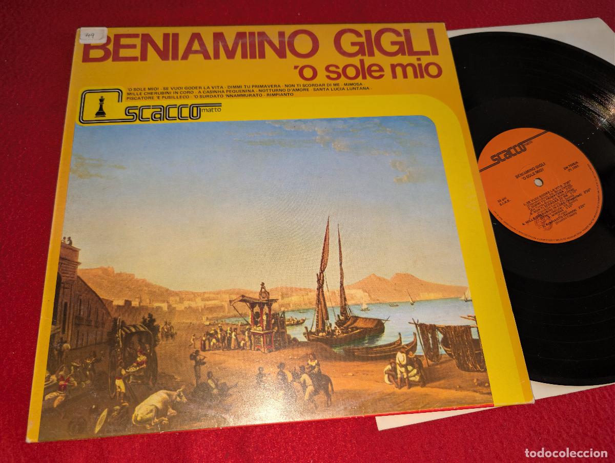 Discos de vinilo: BENIAMINO GIGLI O sele mio LP Scacco ITALY ITALIA NAPOLES