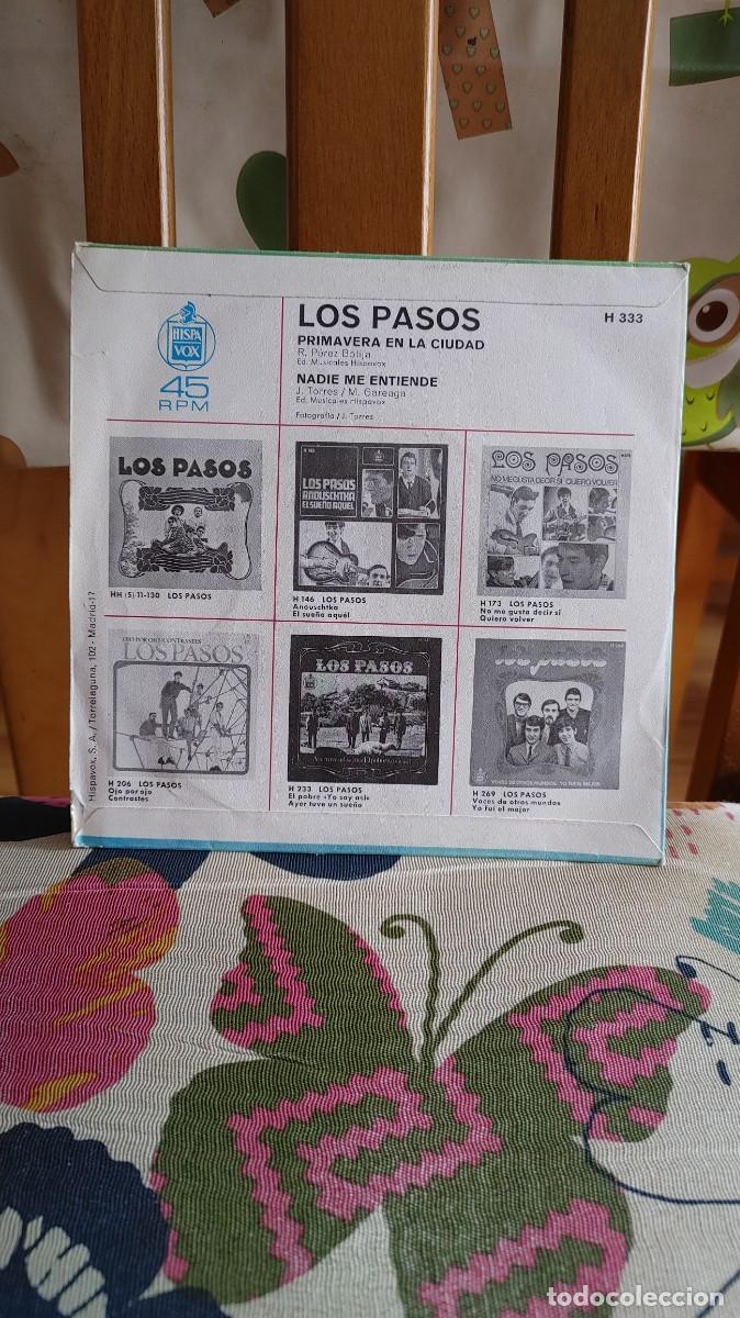 Discos de vinilo: LOS PASOS-SINGLE PRIMAVERA EN LA CIUDAD - Foto 2