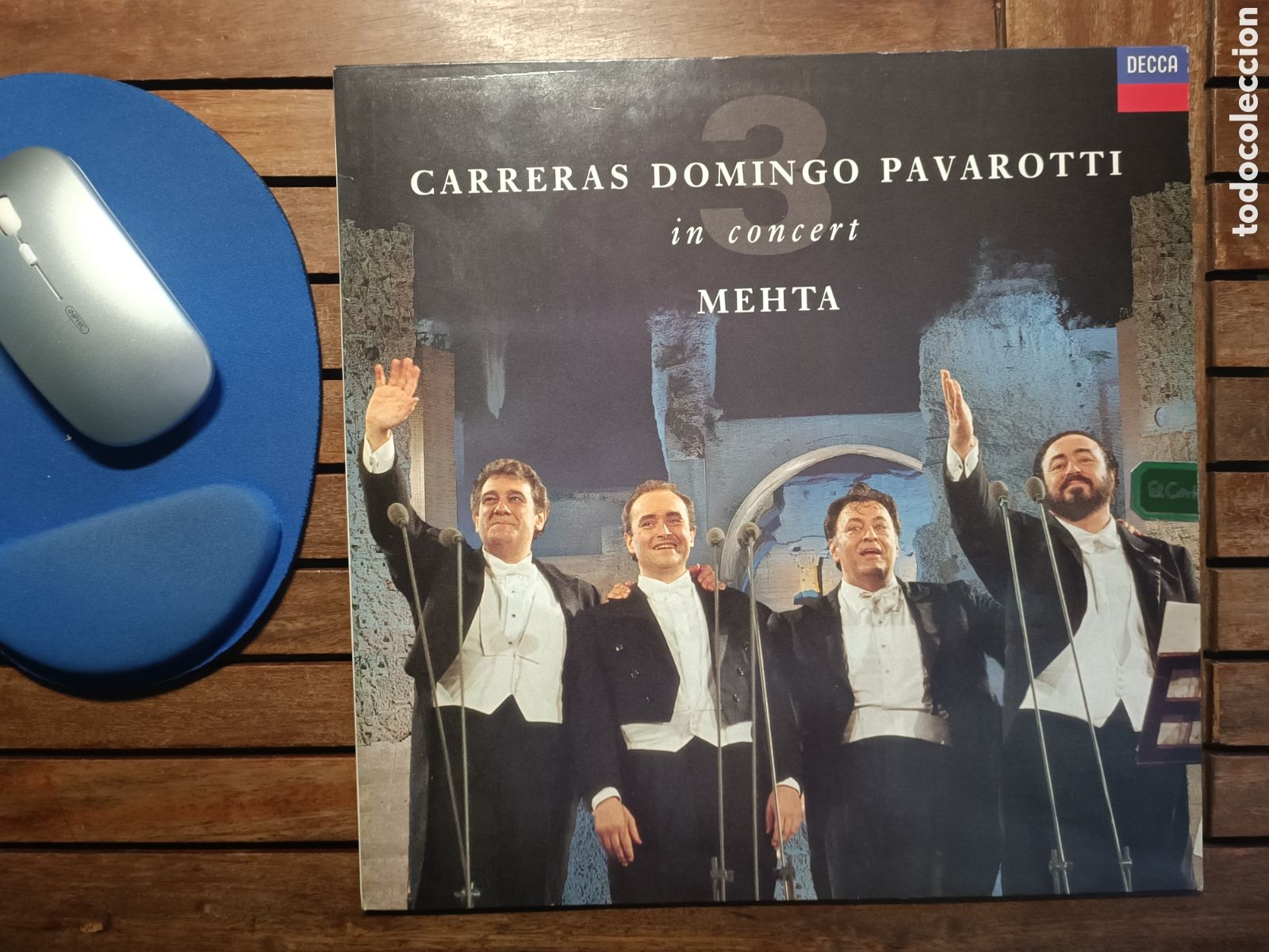 Discos de vinilo: CARRERAS DOMINGO PAVAROTTI IN CONCERT ZUBIN MEHTA LP DECCA 1990