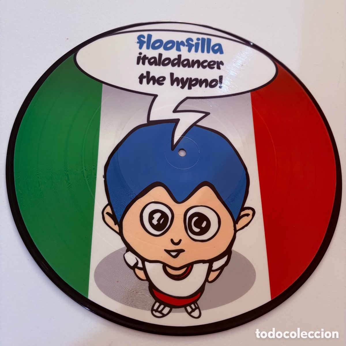 Vinyl-Schallplatten: maxi 12'' picture disc Floorfilla &ndash; Italodancer / The Hypno! edicion italiana de 2001