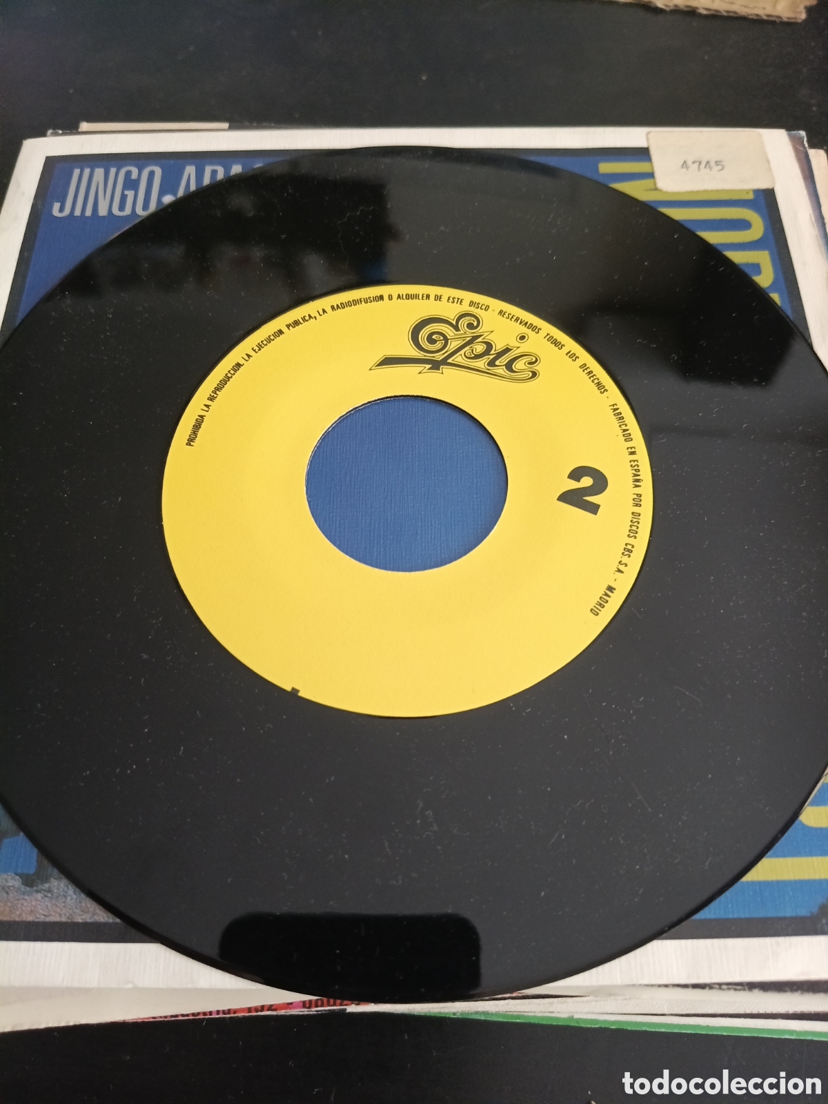 Discos de vinilo: Norte Lambert &ndash; Jingo Apache. Vinilo 7&rdquo; single promo 1988 Espa&ntilde;a - Foto 4