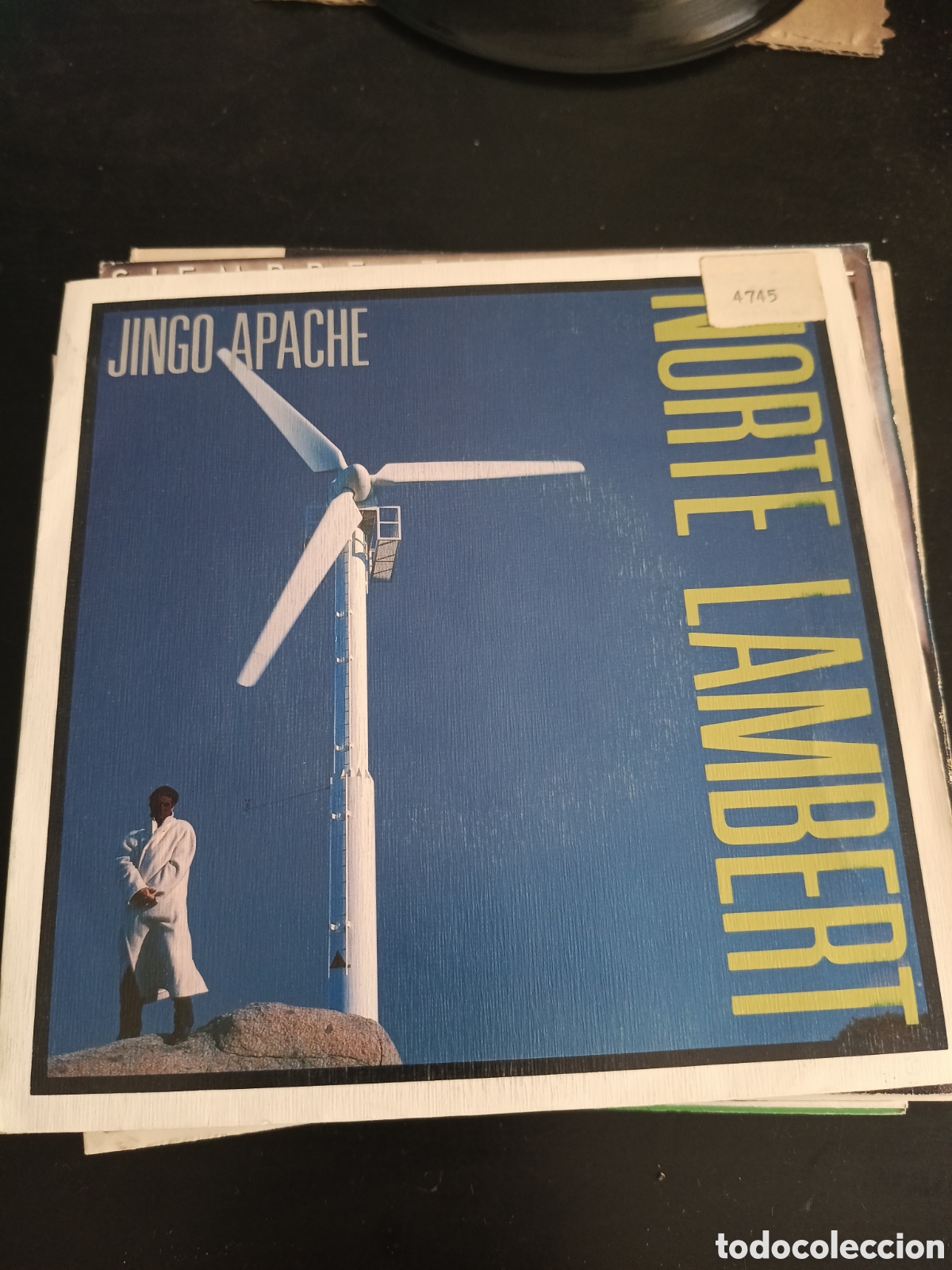 Discos de vinilo: Norte Lambert &ndash; Jingo Apache. Vinilo 7&rdquo; single promo 1988 Espa&ntilde;a - Foto 1