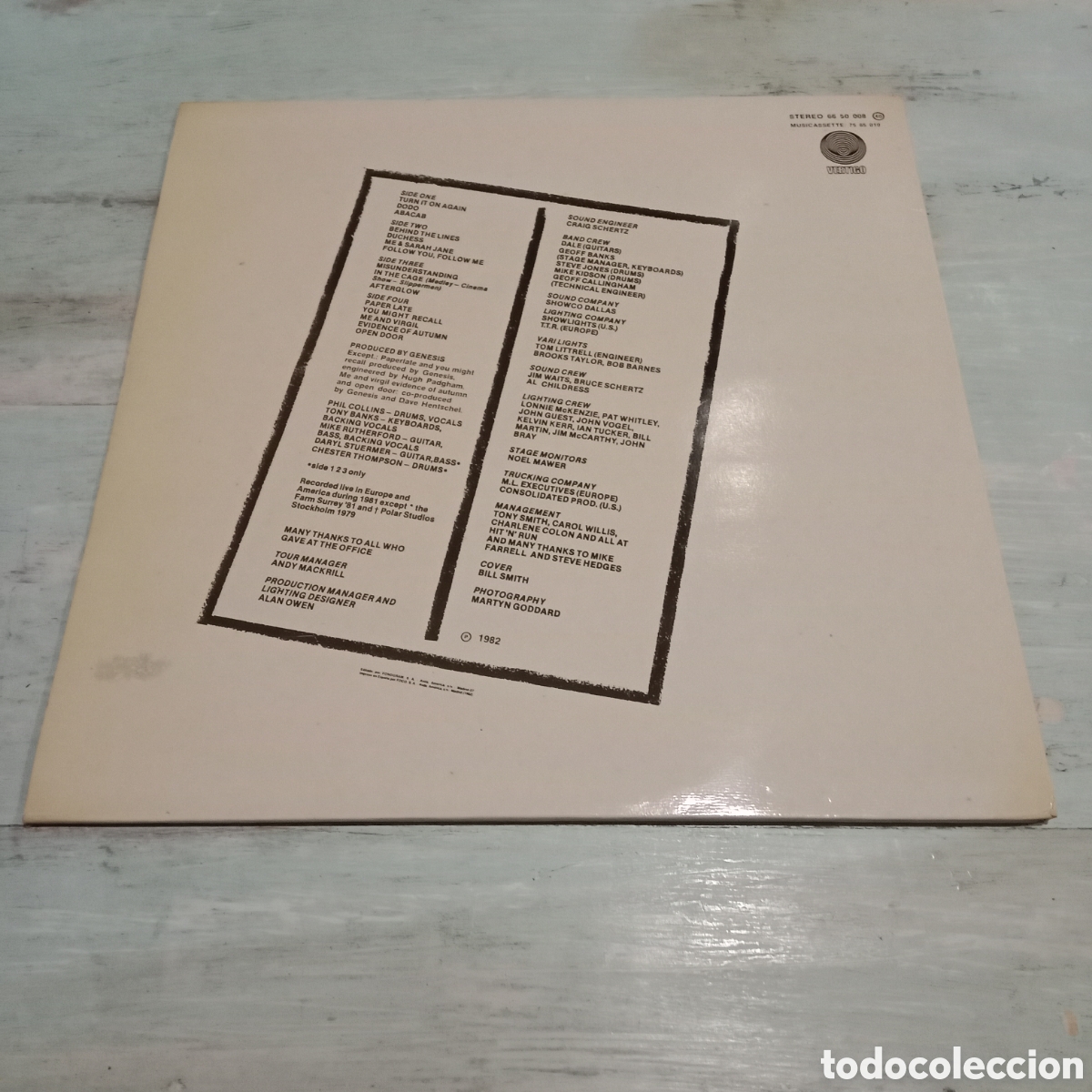 Discos de vinilo: GENESIS - THREE SIDES LIVE - LP DOBLE GATEFOLD - Foto 2