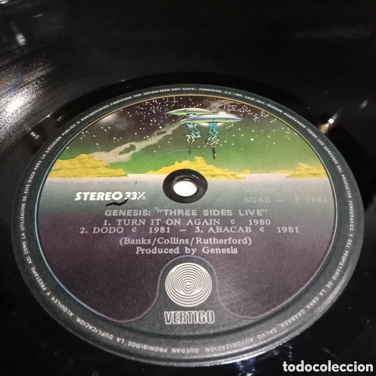 Discos de vinilo: GENESIS - THREE SIDES LIVE - LP DOBLE GATEFOLD - Foto 7