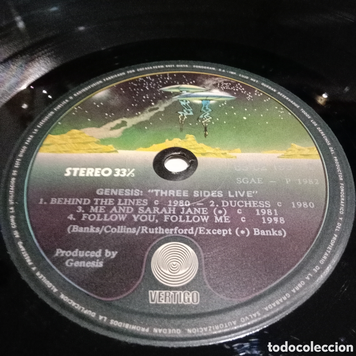 Discos de vinilo: GENESIS - THREE SIDES LIVE - LP DOBLE GATEFOLD - Foto 8