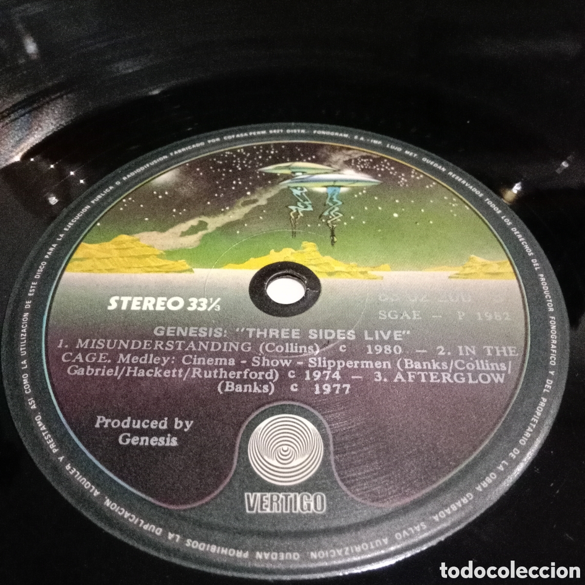 Discos de vinilo: GENESIS - THREE SIDES LIVE - LP DOBLE GATEFOLD - Foto 9