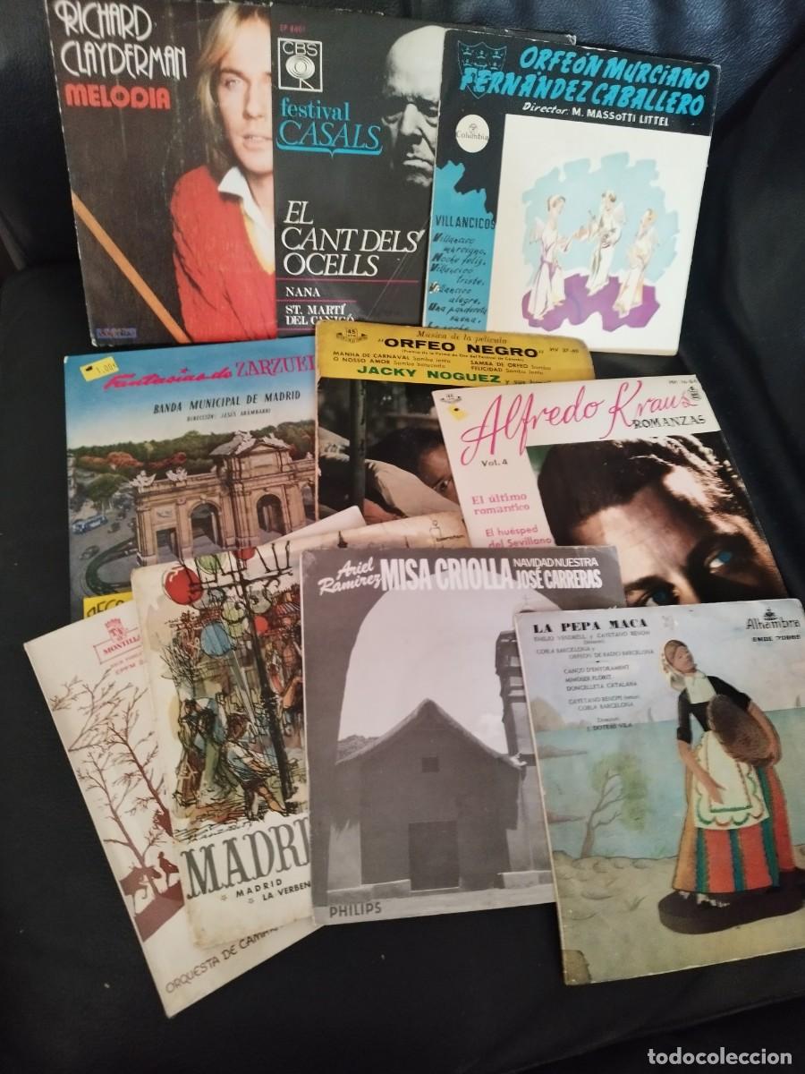 Discos de vinilo: Lote de 10 Vinilos Cl&aacute;sica, Zarzuela, BSO y Folclore. Kraus, Carreras, Casals.