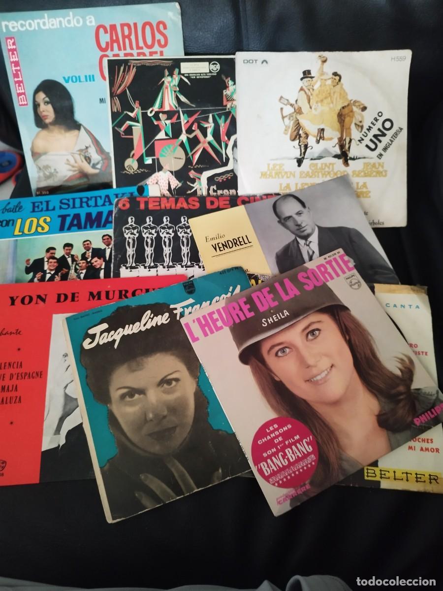 Discos de vinilo: Lote de 10 Discos de Vinilo Singles / EP Vintage - A&ntilde;os 50/60 (Sheila, Gardel, Los Tamara)&rdquo;