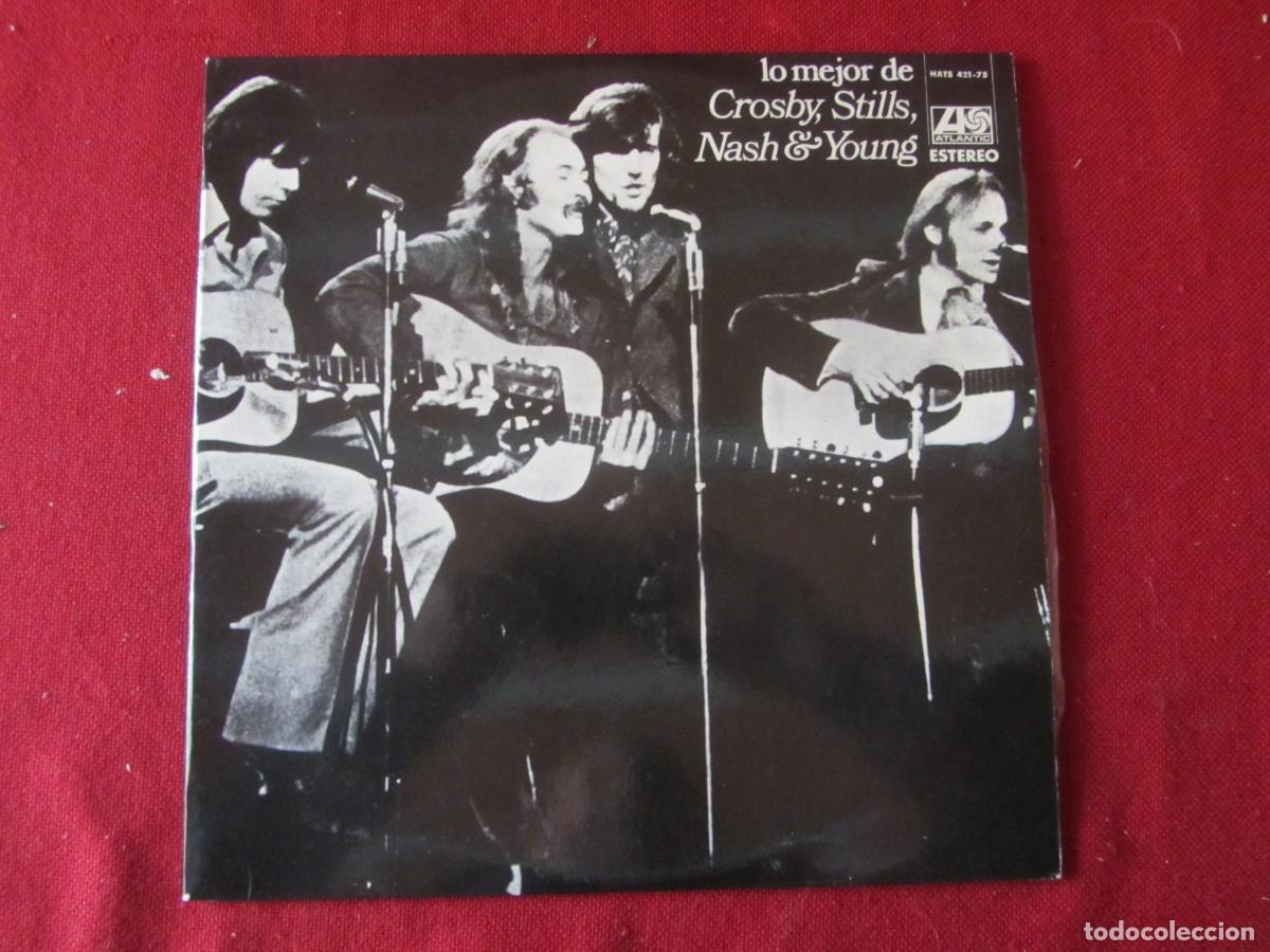 Disques de vinyle: LP LO MEJOR DE CROSBY, STILLS, NASH & YOUNG. 1971. SPAIN