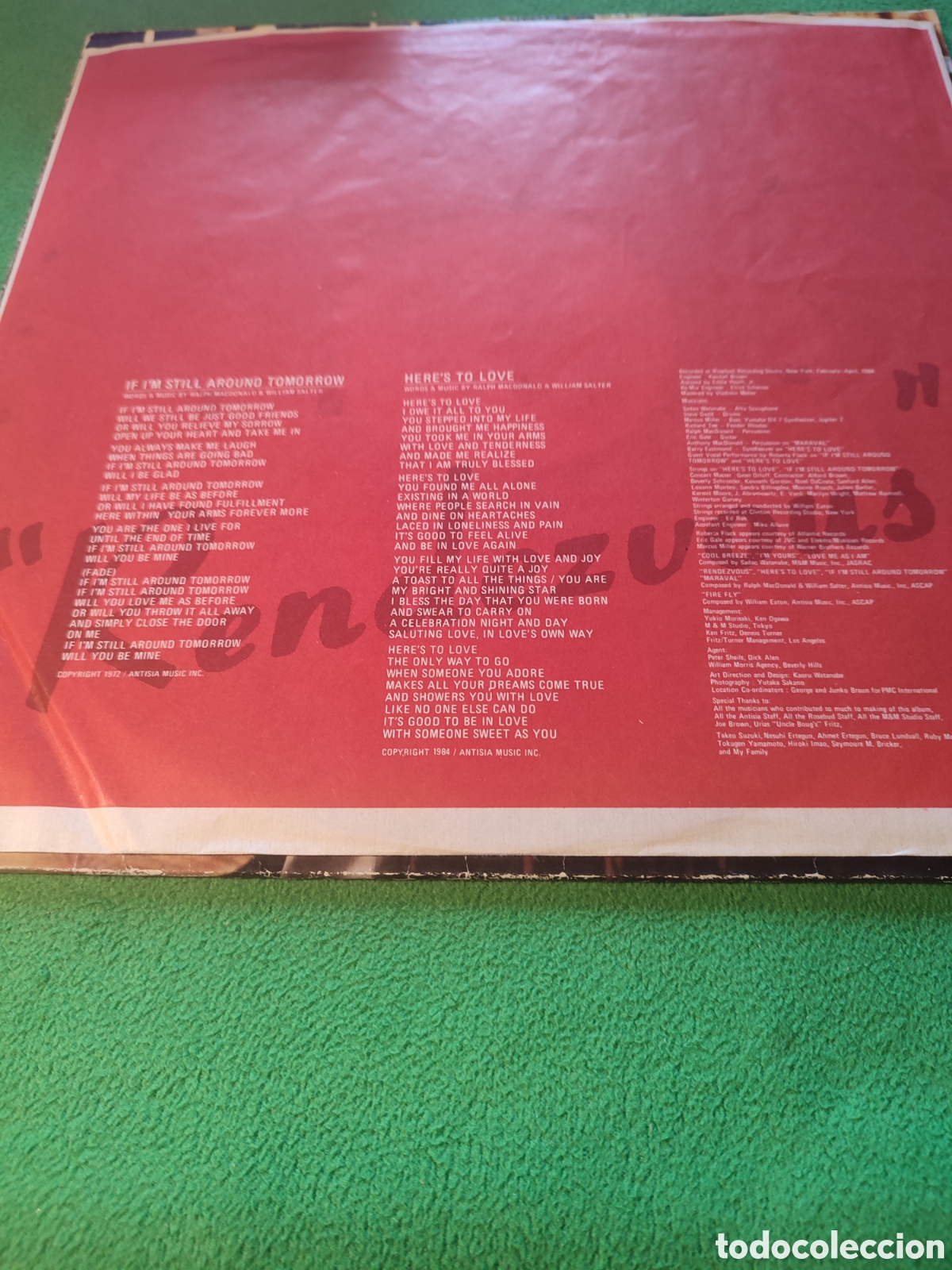 Discos de vinilo: Sadao Watanabe - Rendezvous edici&oacute;n 1984 - Foto 2