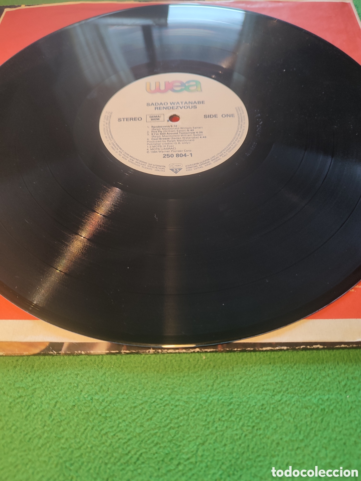Discos de vinilo: Sadao Watanabe - Rendezvous edici&oacute;n 1984 - Foto 3