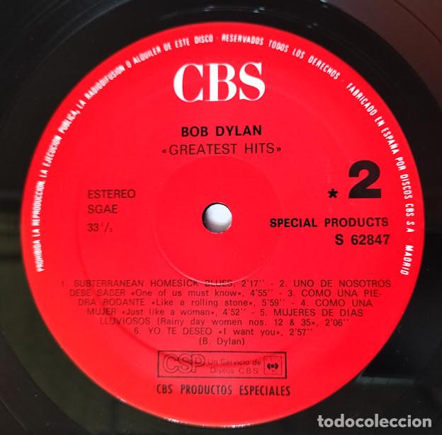 Discos de vinilo: Bob Dylan - Bob Dylan - 2LP CBS ref. 56903. Ed. espa&ntilde;ola 1986. - Foto 3