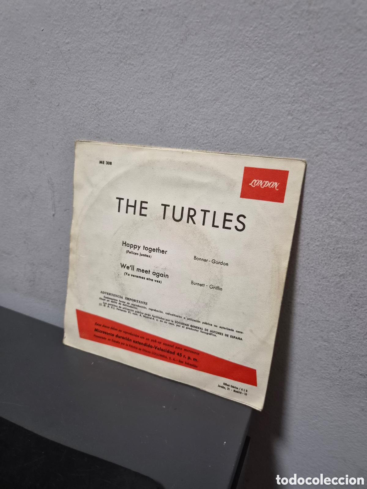 Discos de vinilo: ANTIGUO EP THE TURTLES ORIGINAL - Foto 2