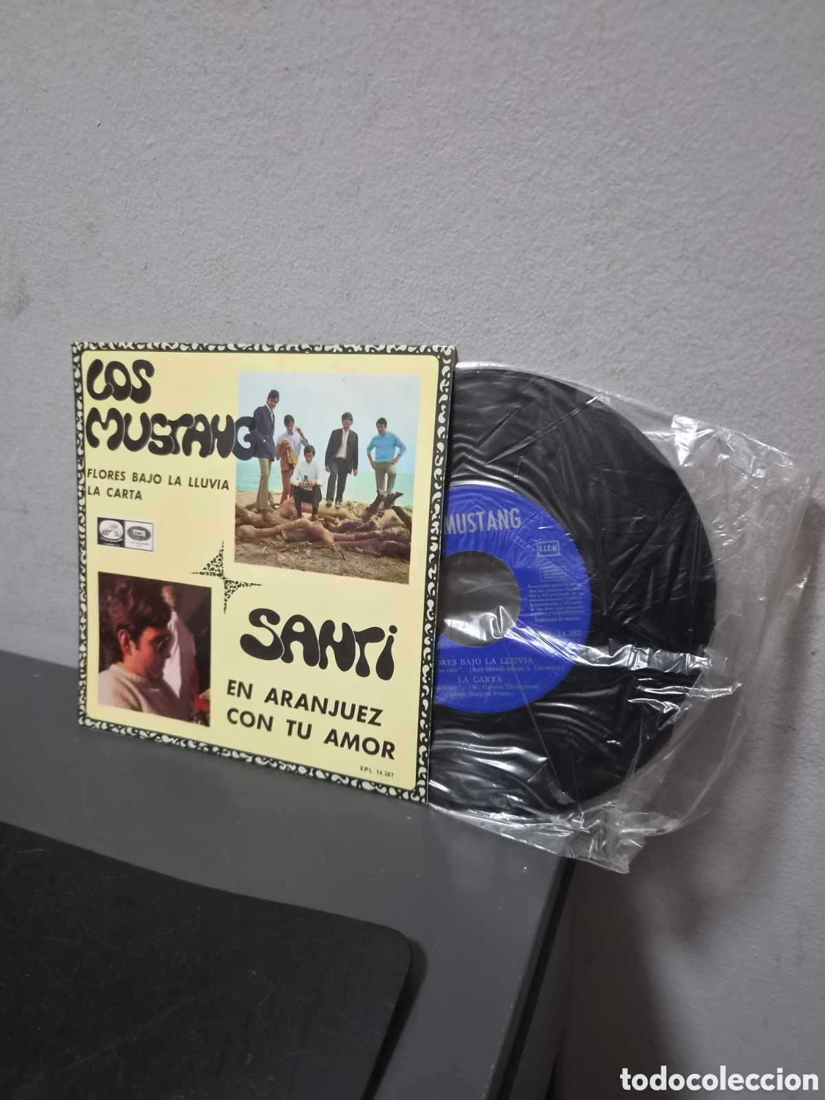 Discos de vinilo: ANTIGUO EP LOS MUSTANG SANTI ORIGINAL - Foto 1