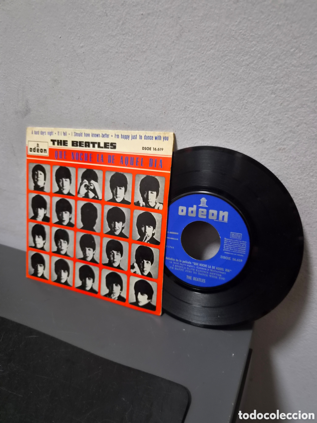 Discos de vinilo: ANTIGUO EP THE BEATLES QUE NOCHE LA DE AQUEL DIA ORIGINAL