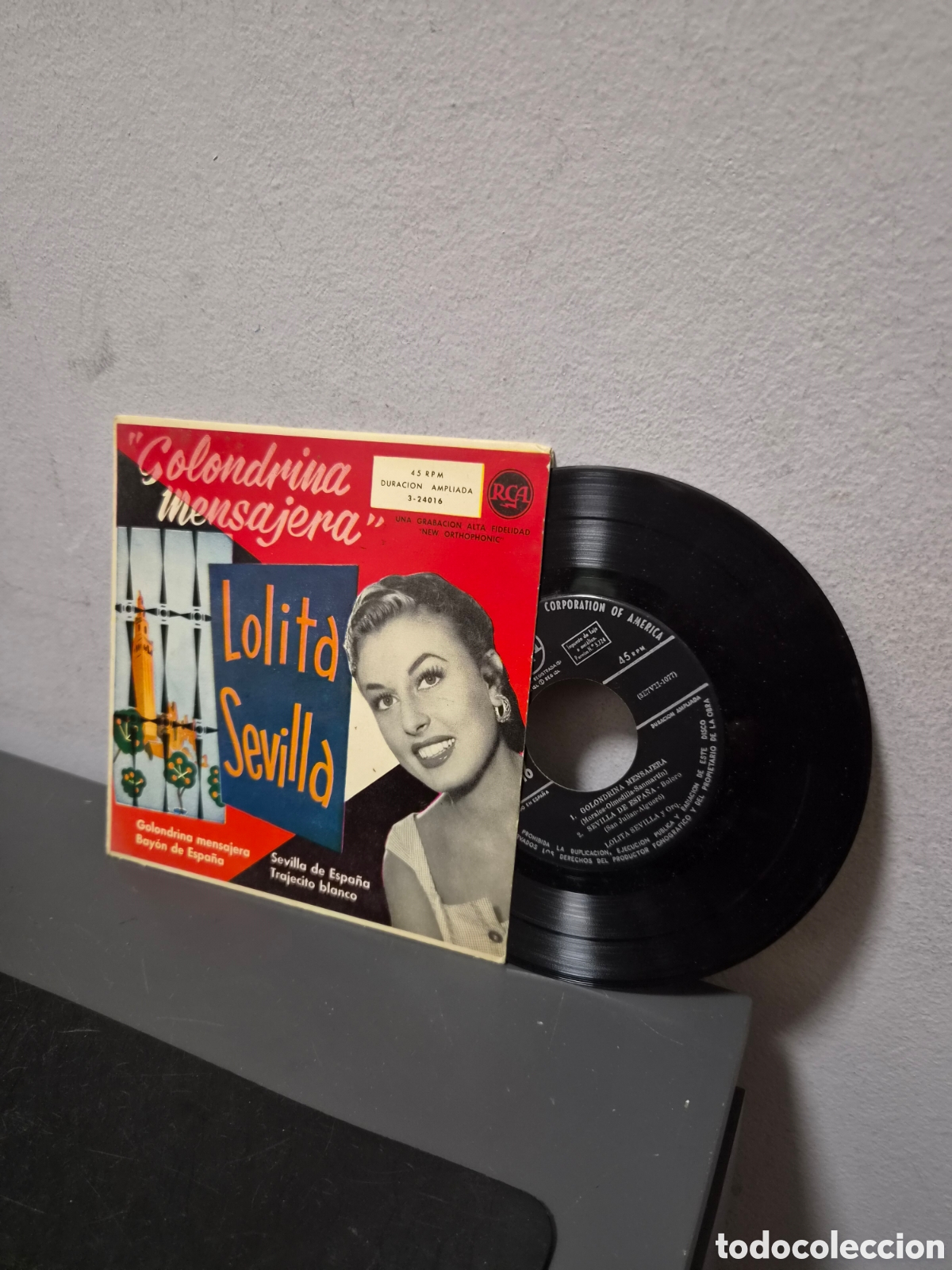 Discos de vinilo: ANTIGUO EP LOLITA SEVILLA GOLONDRINA MENSAJERA ORIGINAL