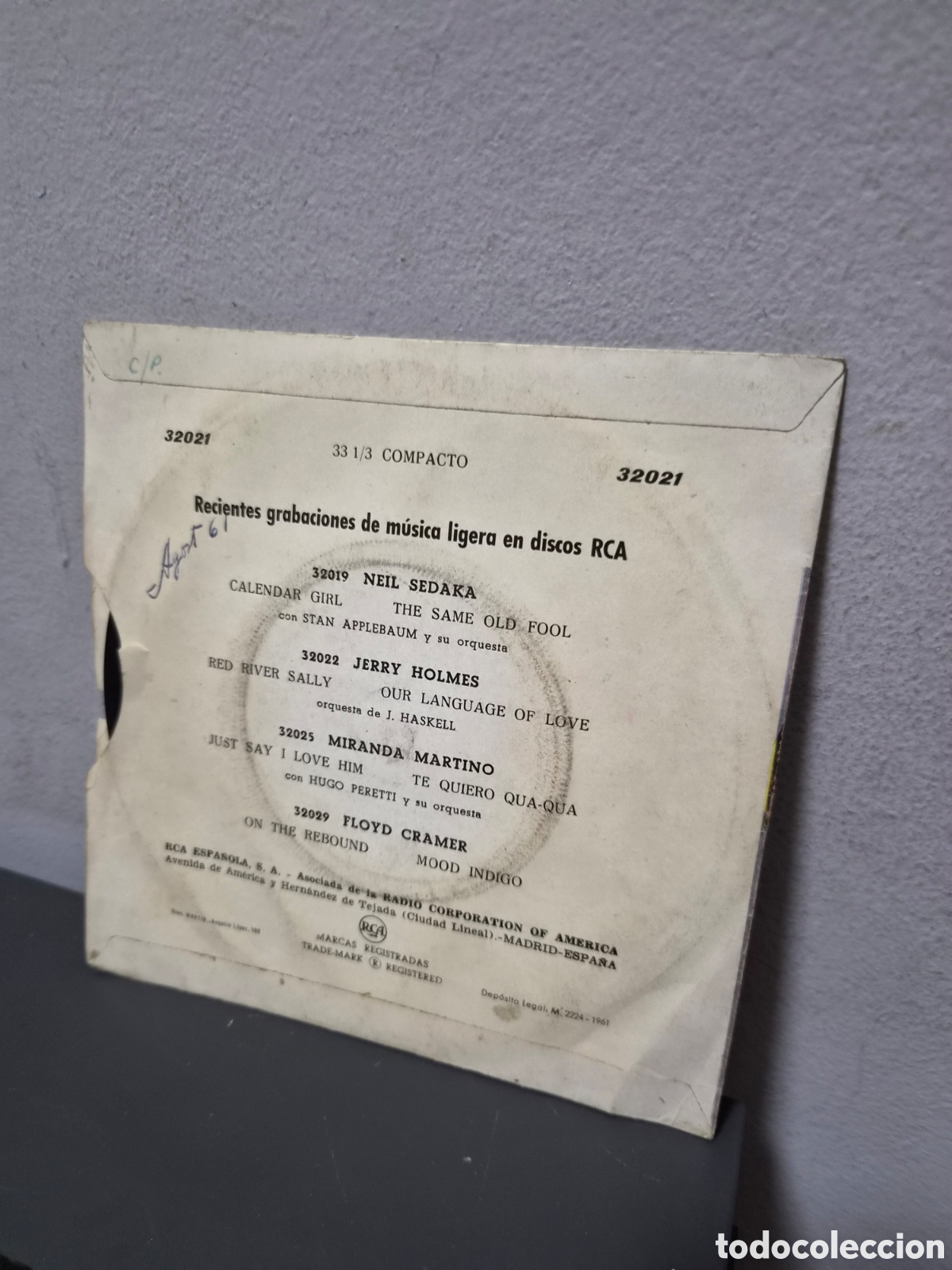 Discos de vinilo: ANTIGUO EP ELVIS PRESLEY SURRENDER ORIGINAL - Foto 2