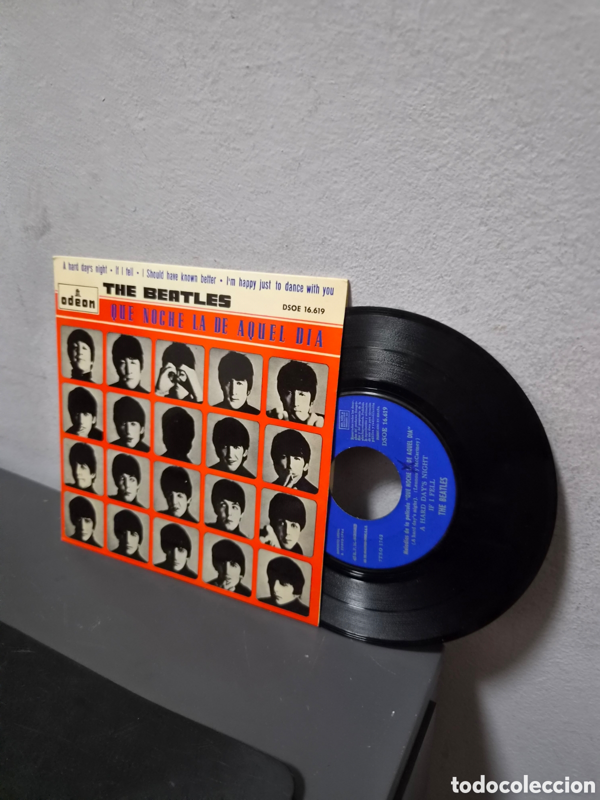 Discos de vinilo: ANTIGUO EP THE BEATLES QUE NOCHE LA DE AQUEL DIA ORIGINAL