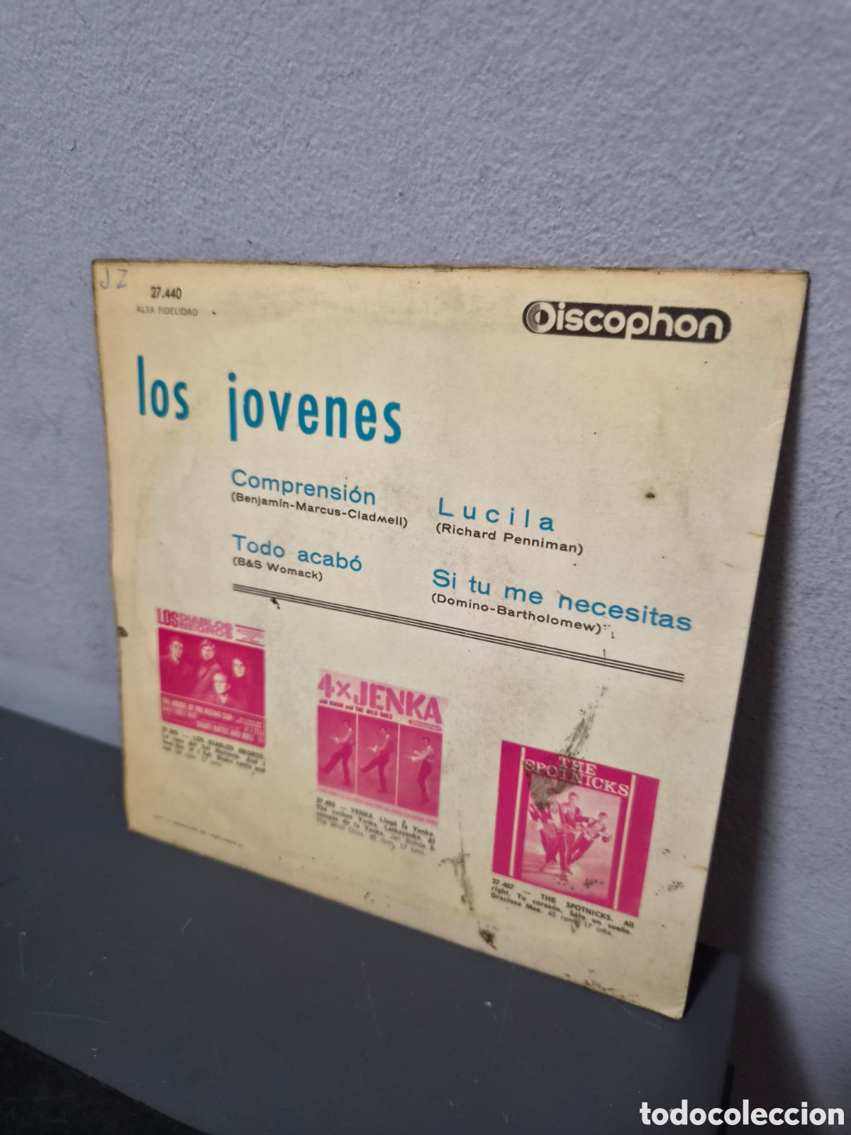 Discos de vinilo: ANTIGUO EP LOS J&Oacute;VENES ORIGINAL - Foto 2