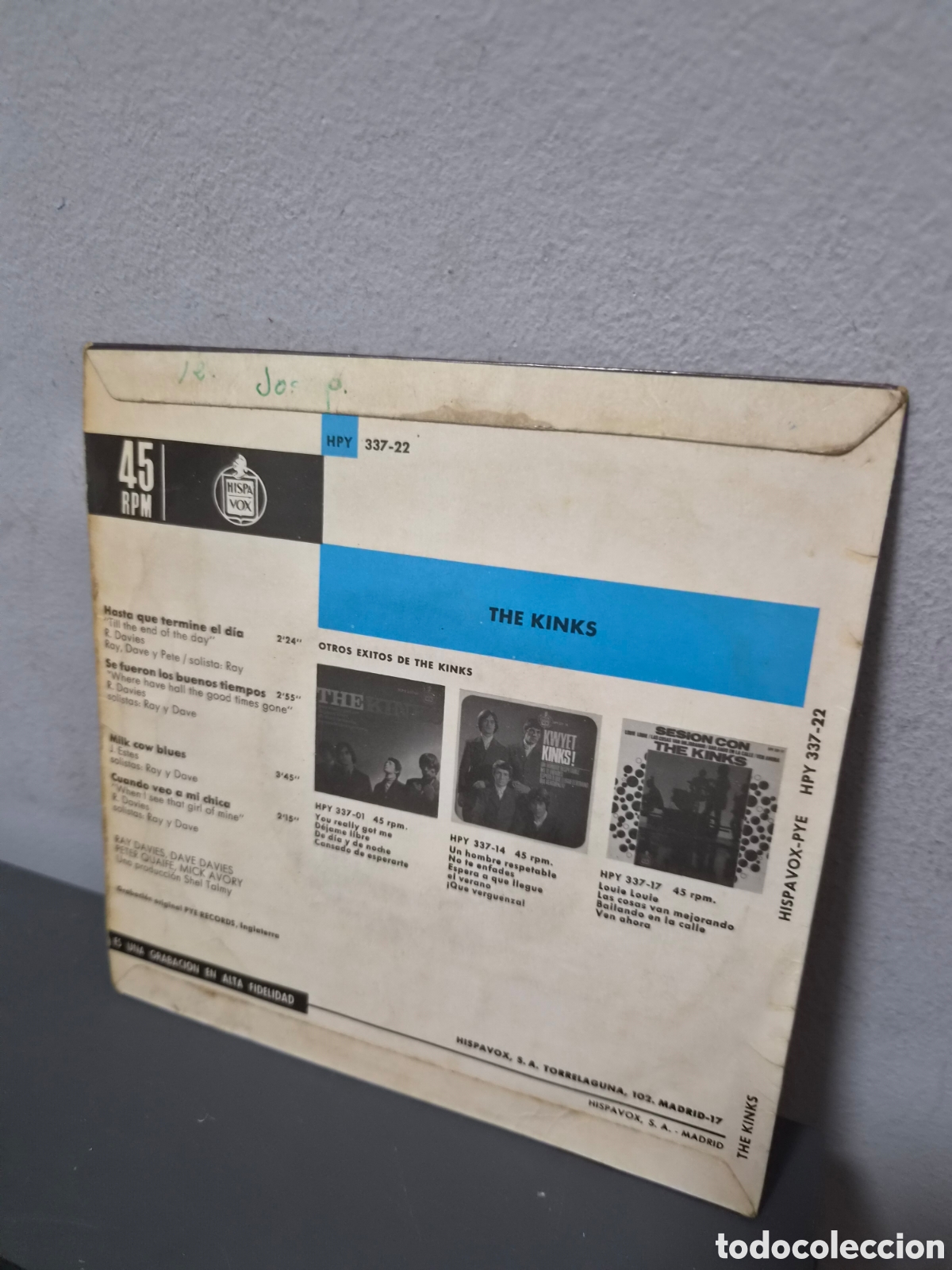 Discos de vinilo: ANTIGUO EP THE KINKS ORIGINAL - Foto 2