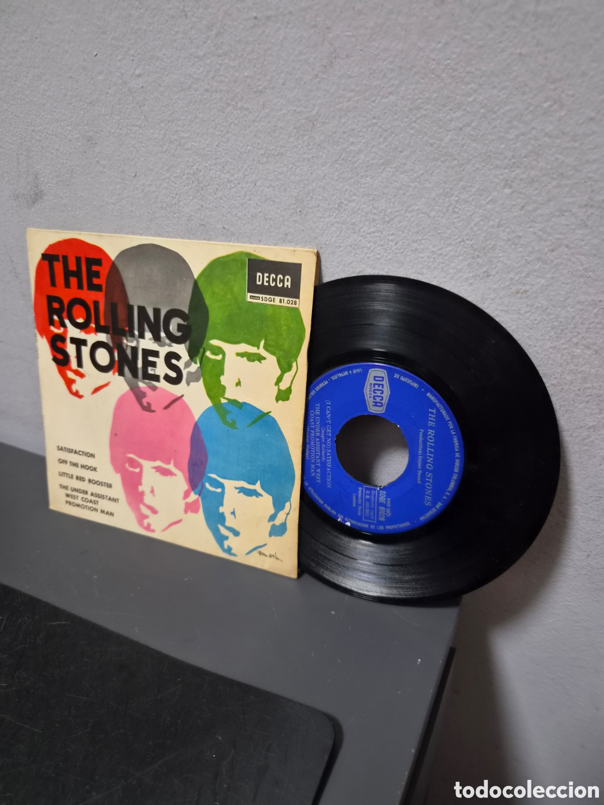 Discos de vinilo: ANTIGUO EP THE ROLLING STONES SATISFACTION ORIGINAL
