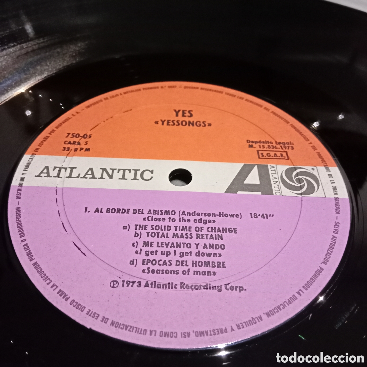Discos de vinilo: YES - YESSONGS - TRIPLE GATEFOLD LP - Foto 14