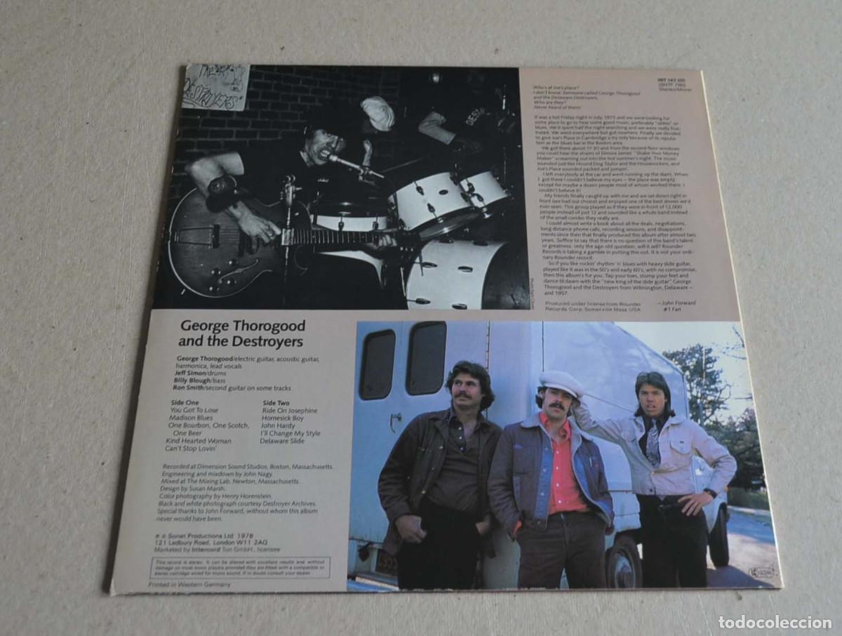 Discos de vinilo: GEORGE THOROGOOD AND THE DESTROYERS - Foto 2
